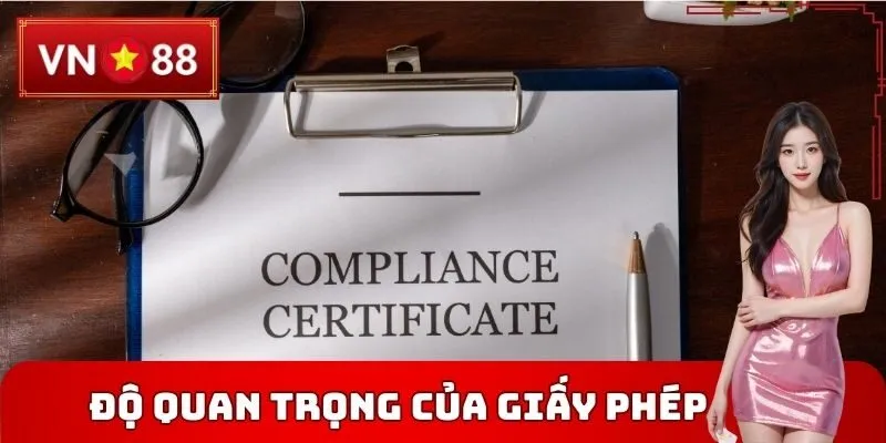 Độ quan trọng đến từ Giấy phép hoạt động VN88