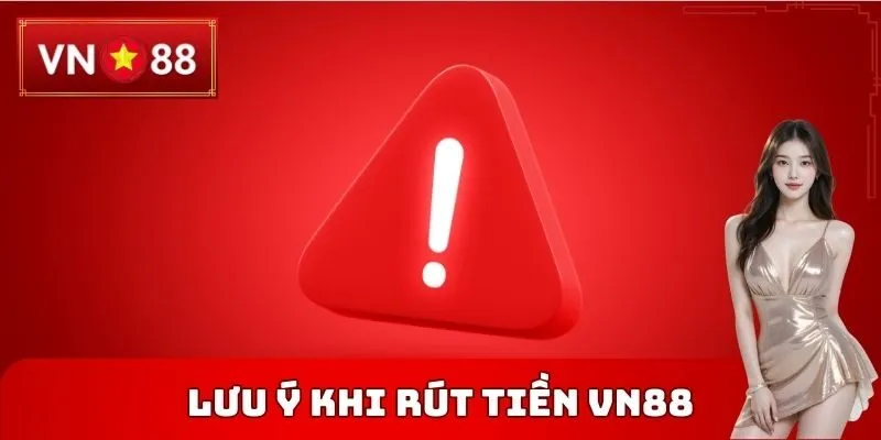 Lưu ý khi Rút tiền VN88