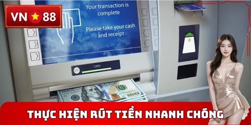 Thực hiện Rút tiền VN88 trong 3 - 15 phút